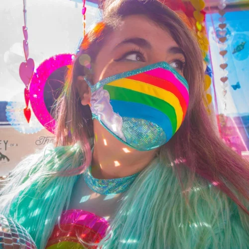 J. Valentine Rainbow Cloud Mask Clothing