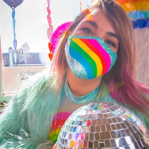 J. Valentine Rainbow Cloud Mask Clothing 8 J. Valentine Rainbow Cloud Mask Clothing