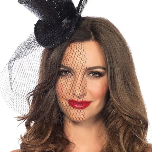 Leg Avenue Accessories Mini Glitter Top Hat