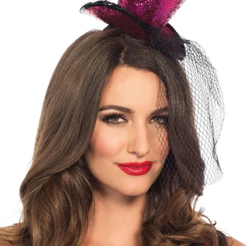 Leg Avenue Accessories Mini Glitter Top Hat