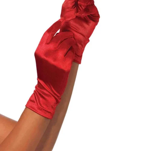 Leg Avenue Satin Wrist Length Gloves