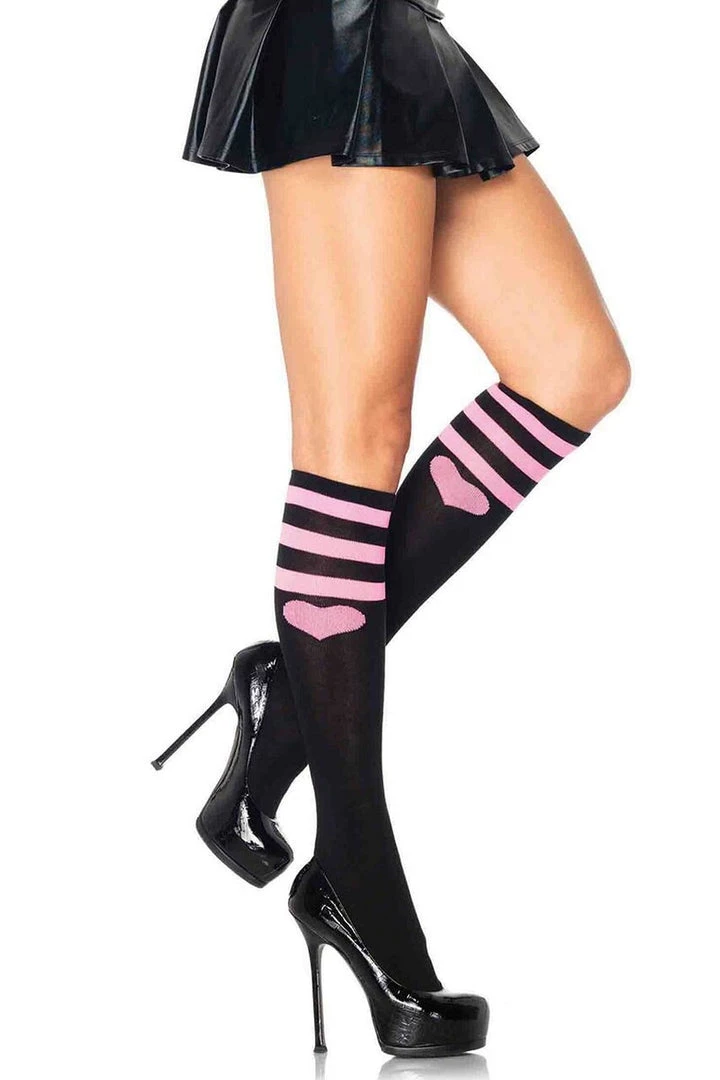 Leg Avenue Sweetheart Knee Socks Hosiery 3 Leg Avenue Sweetheart Knee Socks Hosiery