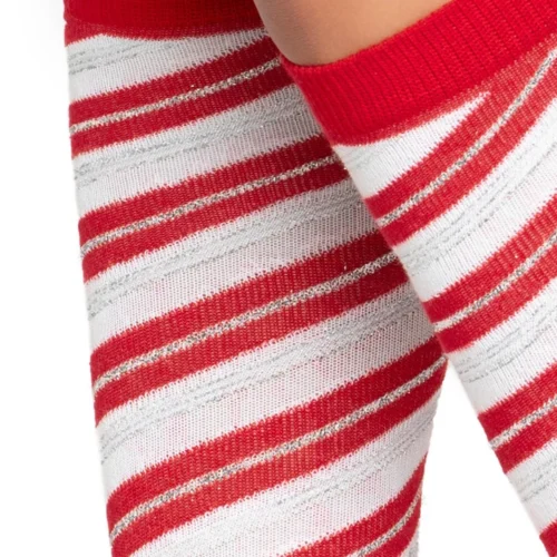 Leg Avenue Hosiery Candy Cane Knee Highs
