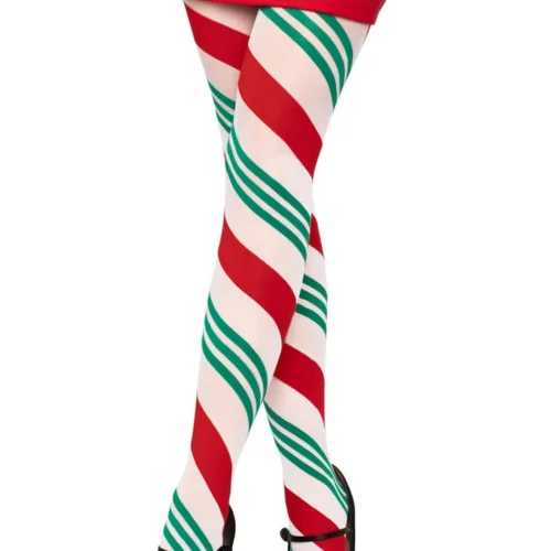 Leg Avenue Hosiery Holiday Ribbon Striped Tights