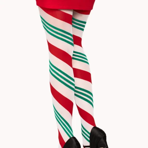 Leg Avenue Hosiery Holiday Ribbon Striped Tights