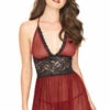 Leg Avenue Sheer Halter Babydoll