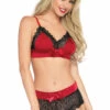 Leg Avenue Bralette And Boyshort Panties Bra Sets