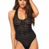Leg Avenue Teddy Lingerie Daisy Lace Bodysuit
