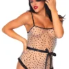 Leg Avenue Lingerie Flocked Star Bodysuit