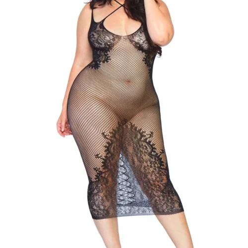 Leg Avenue Lingerie Lattice Body Con Chemise