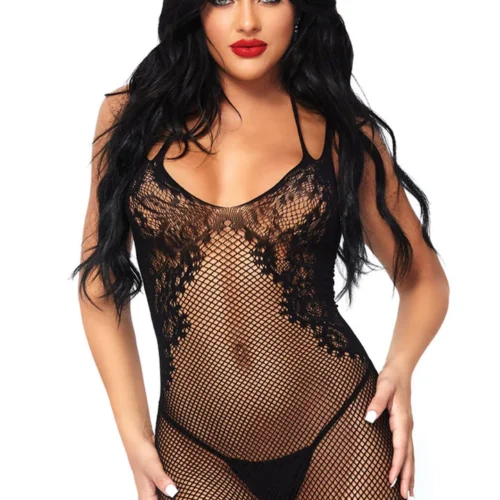 Leg Avenue Lingerie Lattice Body Con Chemise