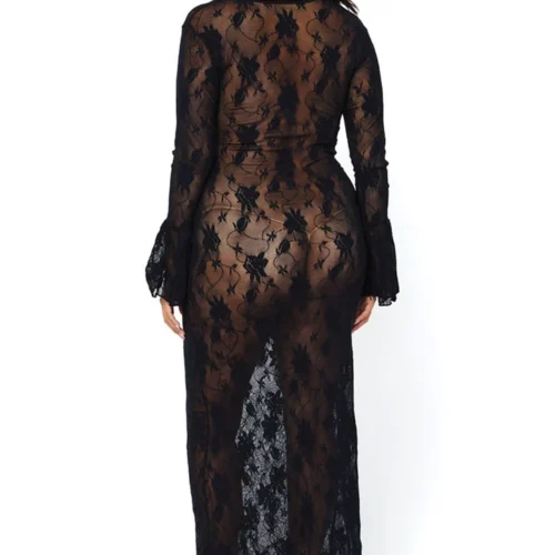 Leg Avenue Plus Size Deep V Lace Chemise