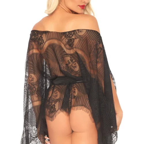 Leg Avenue Lingerie Mini Kaftan Robe Set