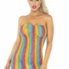 Leg Avenue Rainbow Leopard Tube Dress Lingerie