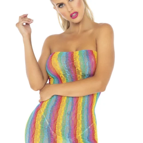 Leg Avenue Rainbow Leopard Tube Dress Lingerie