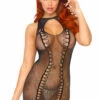 Leg Avenue Net Keyhole Chemise Chemise Lingerie