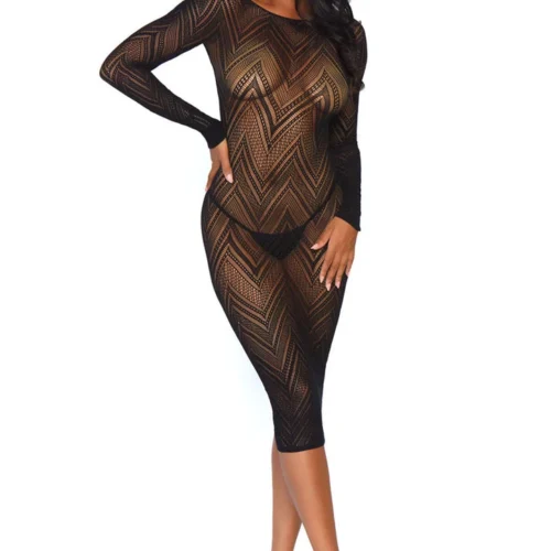 Leg Avenue Lingerie Patterned Fishnet Bodycon Dress