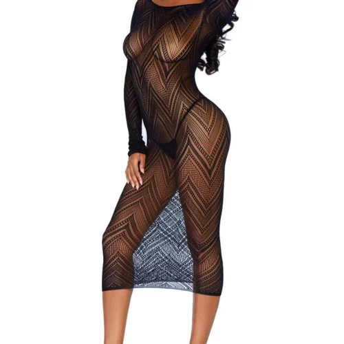 Leg Avenue Lingerie Patterned Fishnet Bodycon Dress