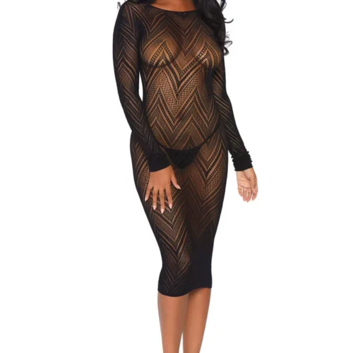 Leg Avenue Lingerie Patterned Fishnet Bodycon Dress