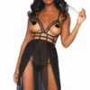 Leg Avenue Cupless Cage Lingerie Gown