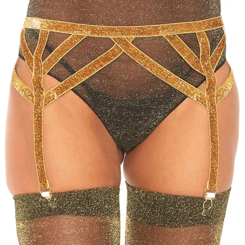 Leg Avenue Lingerie Lurex Garter Belt