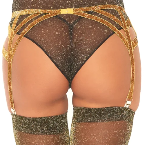Leg Avenue Lingerie Lurex Garter Belt