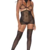 Leg Avenue Garter Skirt And Thigh Highs Lingerie