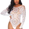 Leg Avenue Lingerie Crochet Lace Teddy