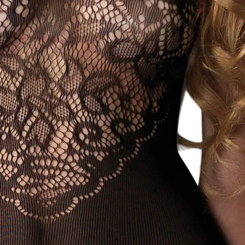 Leg Avenue Jacquard Net Suspender Bodystocking