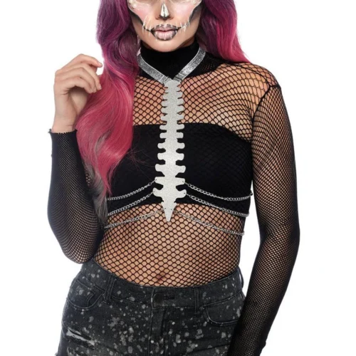 Leg Avenue High Neck Fishnet Bodysuit