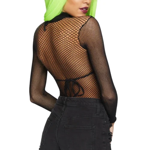 Leg Avenue High Neck Fishnet Bodysuit