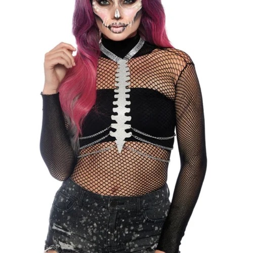 Leg Avenue High Neck Fishnet Bodysuit
