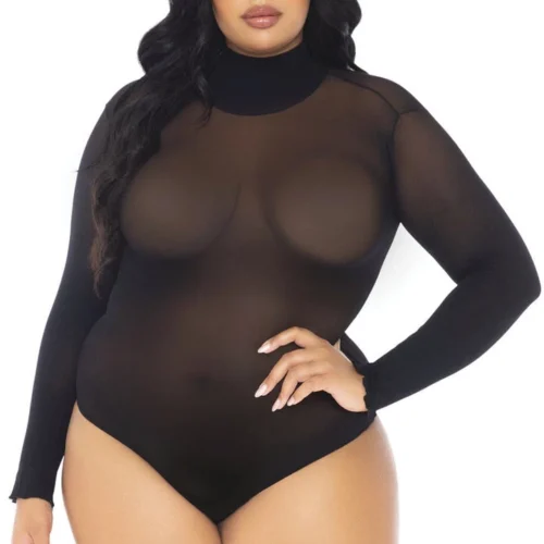 Leg Avenue Plus Size Lingerie Plus Size Opaque Bodysuit