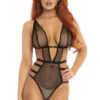 Leg Avenue Lingerie Strappy Net Teddy
