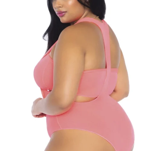 Leg Avenue Plus Size Bandeau Top And Bodysuit Set