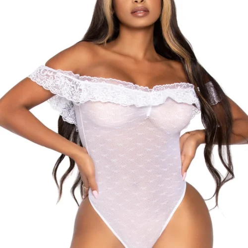 Leg Avenue Lace Ruffle Teddy