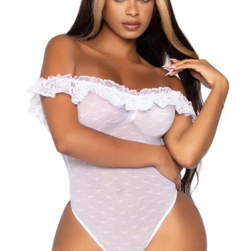 Leg Avenue Lace Ruffle Teddy