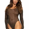 Leg Avenue Lingerie Lurex Fishnet Teddy