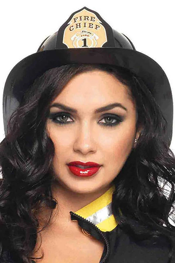 Leg Avenue Black Fire Chief Hat 2 Leg Avenue Black Fire Chief Hat