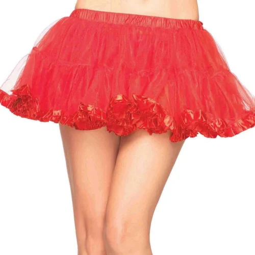 Leg Avenue Pleated Satin Petticoat