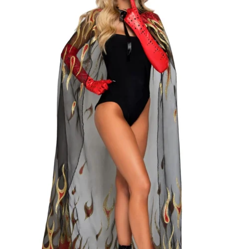 Leg Avenue Devil Cloak And Horns Sexy Halloween Costumes