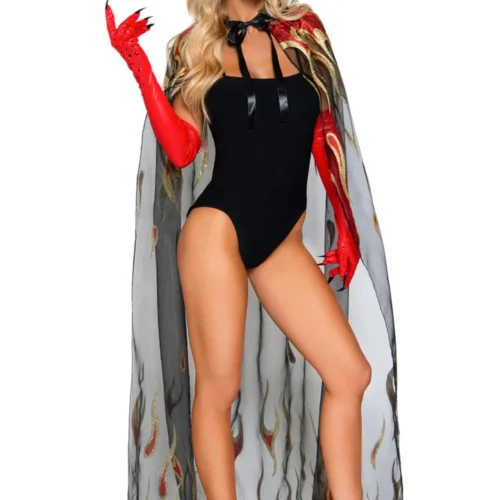 Leg Avenue Devil Cloak And Horns Sexy Halloween Costumes