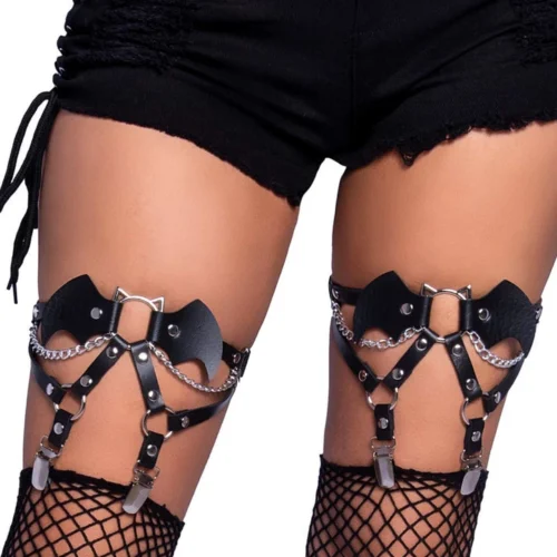 Leg Avenue Studded Bat Leg Garters