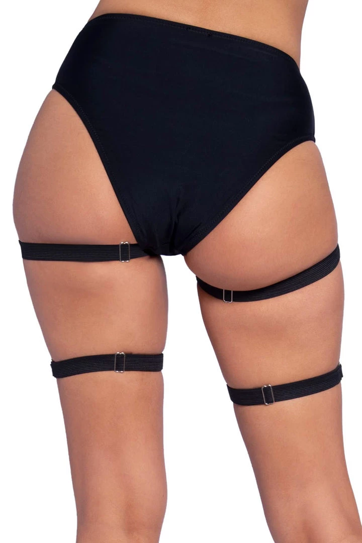 Leg Avenue Accessories Dual Strap Vinyl Leg Garters 2 Leg Avenue Accessories Dual Strap Vinyl Leg Garters