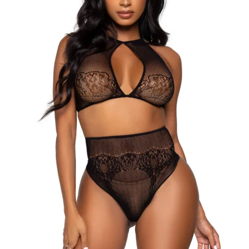 Leg Avenue Lingerie Seamless Keyhole Bra Set