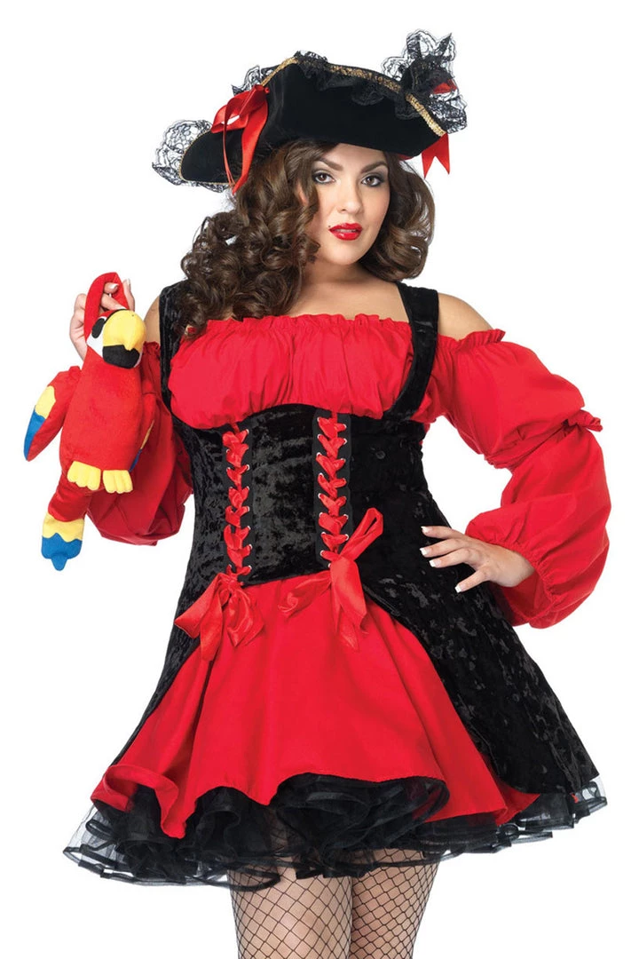 Leg Avenue Plus Size Vixen Pirate Wench Costume 3 Leg Avenue Plus Size Vixen Pirate Wench Costume