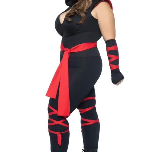 Leg Avenue Plus Size Deadly Ninja Costume With Face Mask Plus Costumes