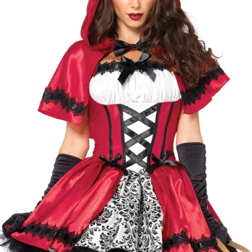 Leg Avenue Sexy Halloween Costumes Gothic Red Riding Hood Costume