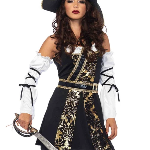 Leg Avenue Black Sea Buccaneer Costume Sexy Halloween Costumes