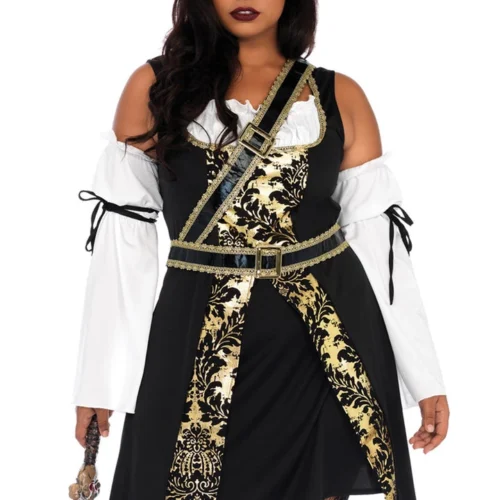 Leg Avenue Plus Size Black Sea Buccaneer Costume